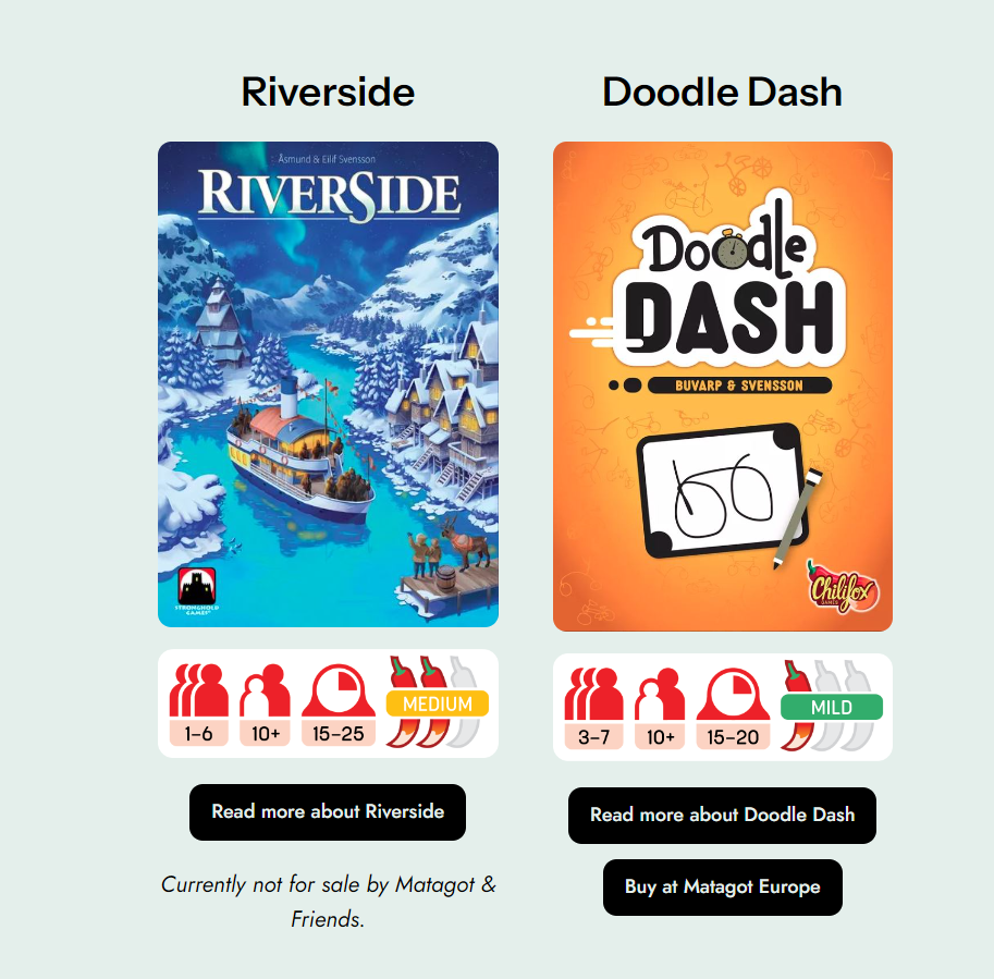 Illustration of how the games are presented on the shop page.